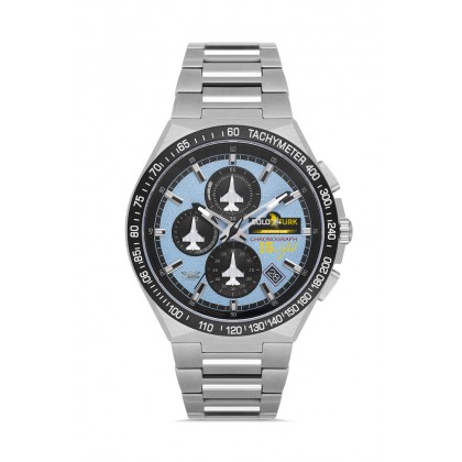 SOLOTÜRK 15. YIL CHRONOGRAPH ÇELİK GÖKYÜZÜ MAVİ